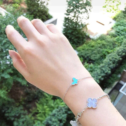 [Regal Jewels]BUTTERFLY TURQUOISE BUTTERFLY BRACELET SILVER