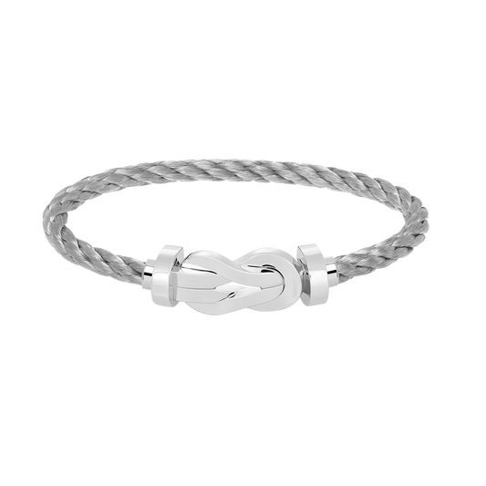 [Regal Jewels]CHANCE LARGE 8 FIGURE BUCKLE NO DIAMOND BRACELET SILVER