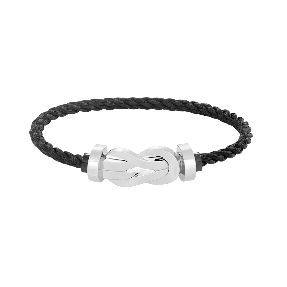 [Regal Jewels]CHANCE LARGE 8 FIGURE BUCKLE NO DIAMOND BRACELET SILVER