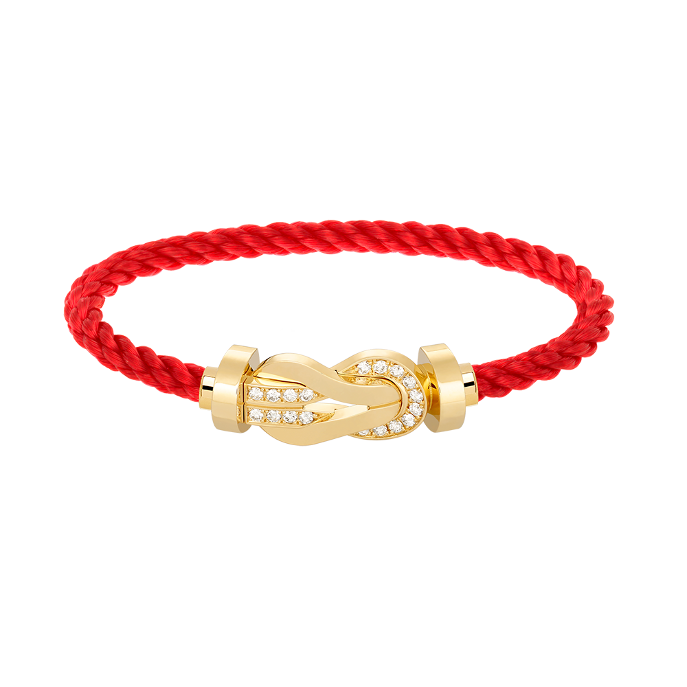 [Regal Jewels]CHANCE LARGE 8 FIGURE BUCKLE HALF DIAMOND BRACELET GOLD