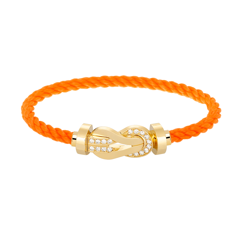 [Regal Jewels]CHANCE LARGE 8 FIGURE BUCKLE HALF DIAMOND BRACELET GOLD