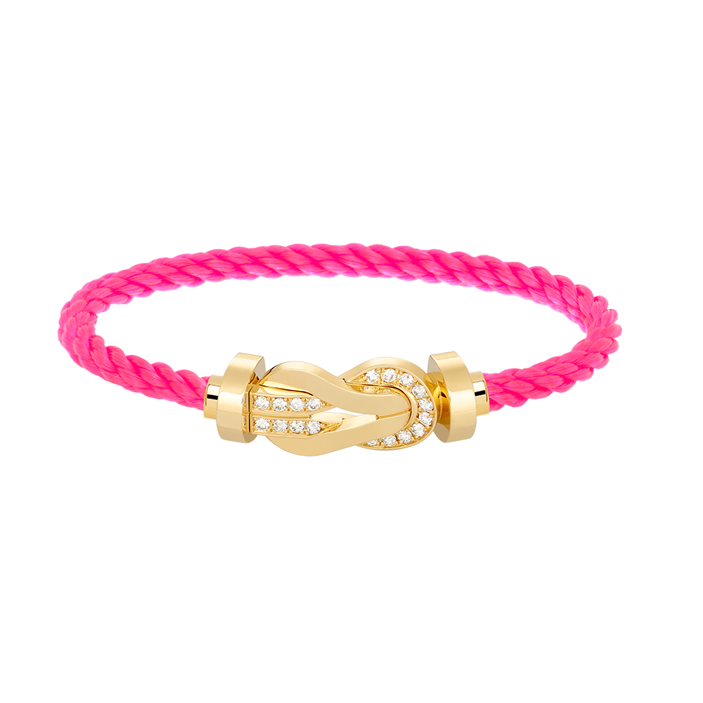 [Regal Jewels]CHANCE LARGE 8 FIGURE BUCKLE HALF DIAMOND BRACELET GOLD