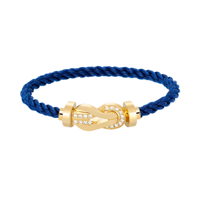 [Regal Jewels]CHANCE LARGE 8 FIGURE BUCKLE HALF DIAMOND BRACELET GOLD