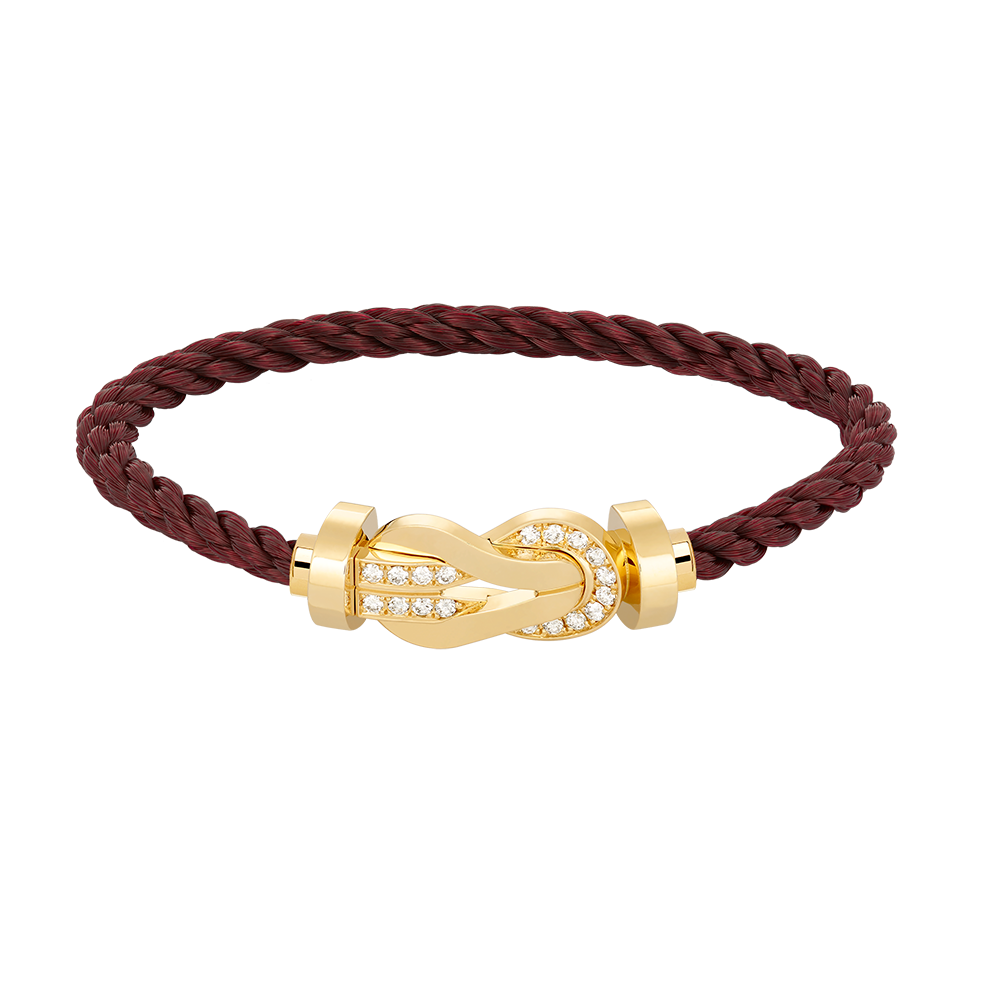 [Regal Jewels]CHANCE LARGE 8 FIGURE BUCKLE HALF DIAMOND BRACELET GOLD
