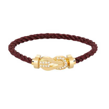 [Regal Jewels]CHANCE LARGE 8 FIGURE BUCKLE HALF DIAMOND BRACELET GOLD