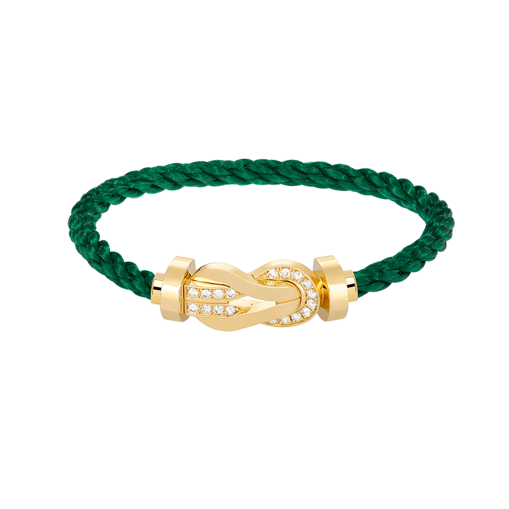 [Regal Jewels]CHANCE LARGE 8 FIGURE BUCKLE HALF DIAMOND BRACELET GOLD