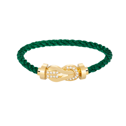 [Regal Jewels]CHANCE LARGE 8 FIGURE BUCKLE HALF DIAMOND BRACELET GOLD