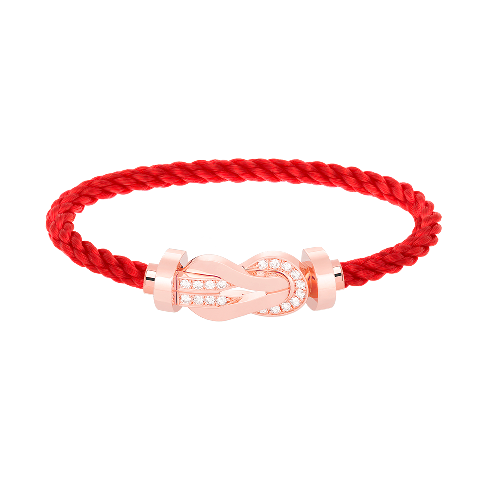 [Regal Jewels]CHANCE LARGE 8 FIGURE BUCKLE HALF DIAMOND BRACELET ROSE GOLD