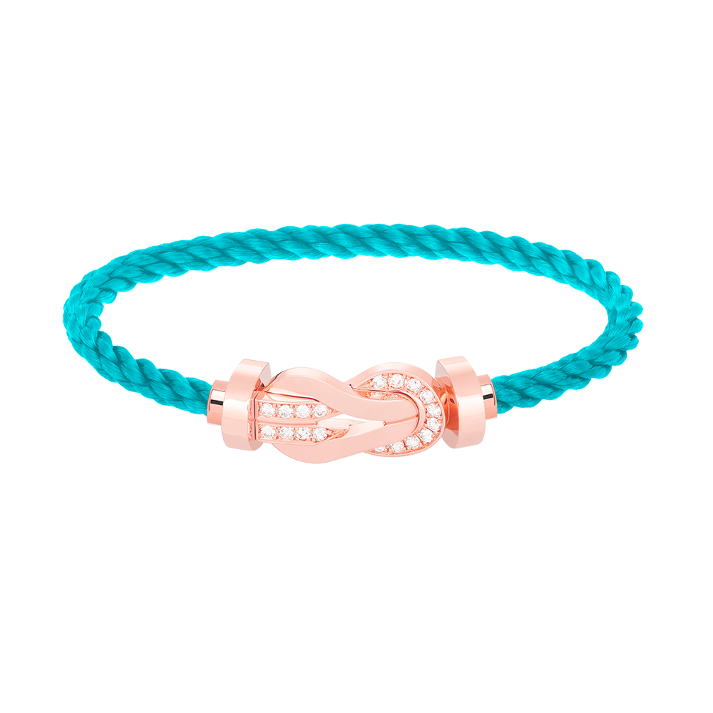 [Regal Jewels]CHANCE LARGE 8 FIGURE BUCKLE HALF DIAMOND BRACELET ROSE GOLD