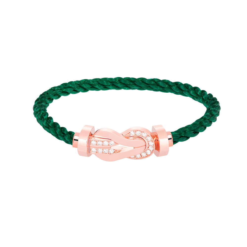 [Regal Jewels]CHANCE LARGE 8 FIGURE BUCKLE HALF DIAMOND BRACELET ROSE GOLD