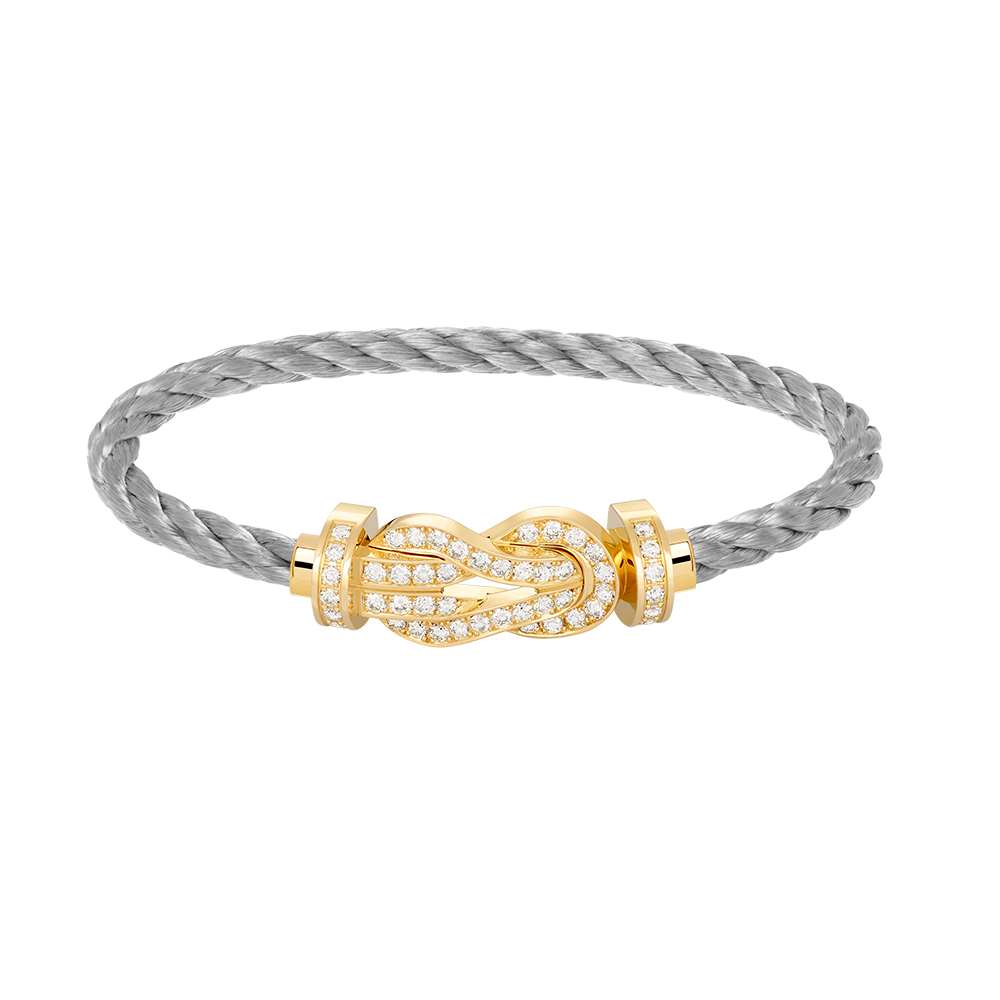 [Regal Jewels]CHANCE LARGE 8 FIGURE BUCKLE FULLDIAMOND BRACELET GOLD