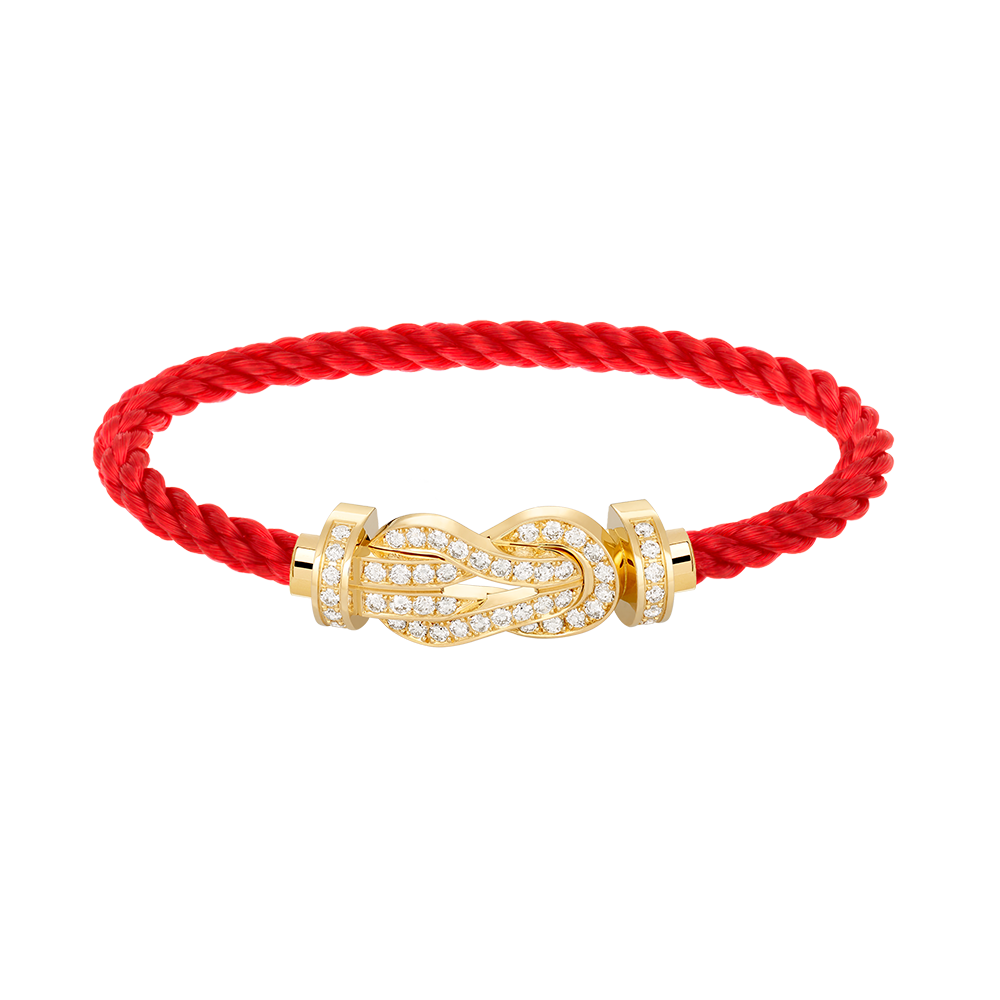 [Regal Jewels]CHANCE LARGE 8 FIGURE BUCKLE FULLDIAMOND BRACELET GOLD