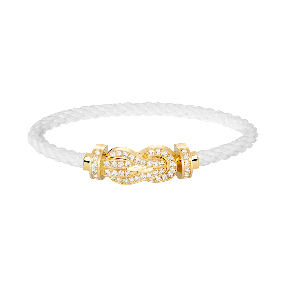 [Regal Jewels]CHANCE LARGE 8 FIGURE BUCKLE FULLDIAMOND BRACELET GOLD