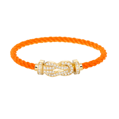 [Regal Jewels]CHANCE LARGE 8 FIGURE BUCKLE FULLDIAMOND BRACELET GOLD
