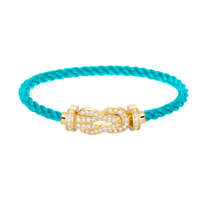 [Regal Jewels]CHANCE LARGE 8 FIGURE BUCKLE FULLDIAMOND BRACELET GOLD
