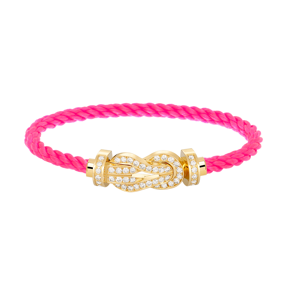 [Regal Jewels]CHANCE LARGE 8 FIGURE BUCKLE FULLDIAMOND BRACELET GOLD