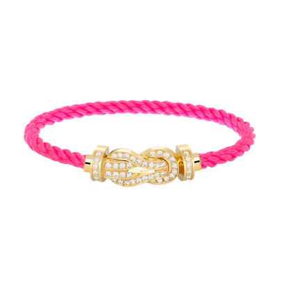 [Regal Jewels]CHANCE LARGE 8 FIGURE BUCKLE FULLDIAMOND BRACELET GOLD