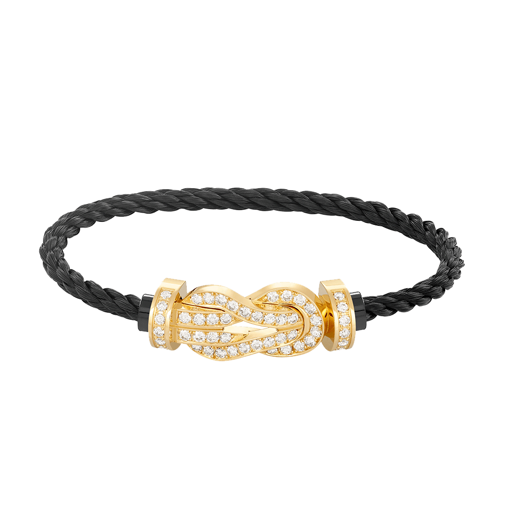 [Regal Jewels]CHANCE LARGE 8 FIGURE BUCKLE FULLDIAMOND BRACELET GOLD