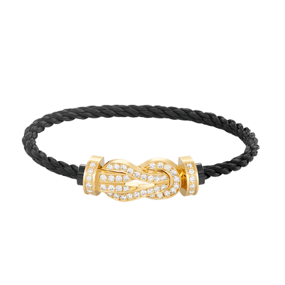 [Regal Jewels]CHANCE LARGE 8 FIGURE BUCKLE FULLDIAMOND BRACELET GOLD