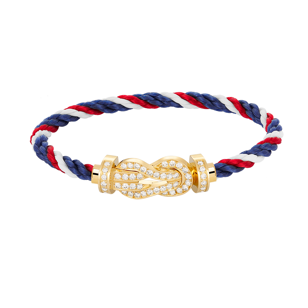 [Regal Jewels]CHANCE LARGE 8 FIGURE BUCKLE FULLDIAMOND BRACELET GOLD