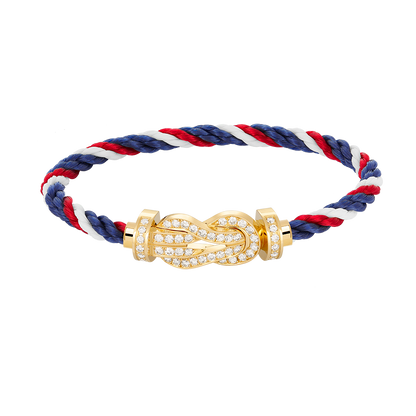 [Regal Jewels]CHANCE LARGE 8 FIGURE BUCKLE FULLDIAMOND BRACELET GOLD