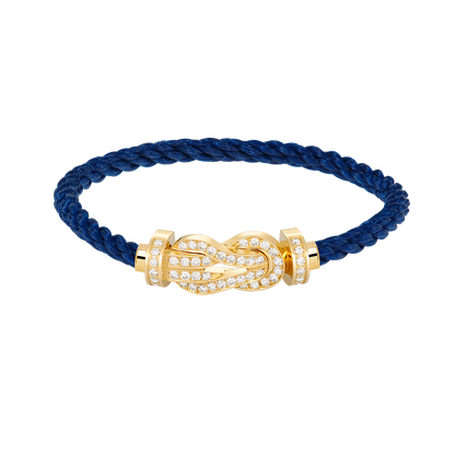 [Regal Jewels]CHANCE LARGE 8 FIGURE BUCKLE FULLDIAMOND BRACELET GOLD