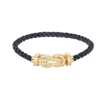 [Regal Jewels]CHANCE LARGE 8 FIGURE BUCKLE FULLDIAMOND BRACELET GOLD