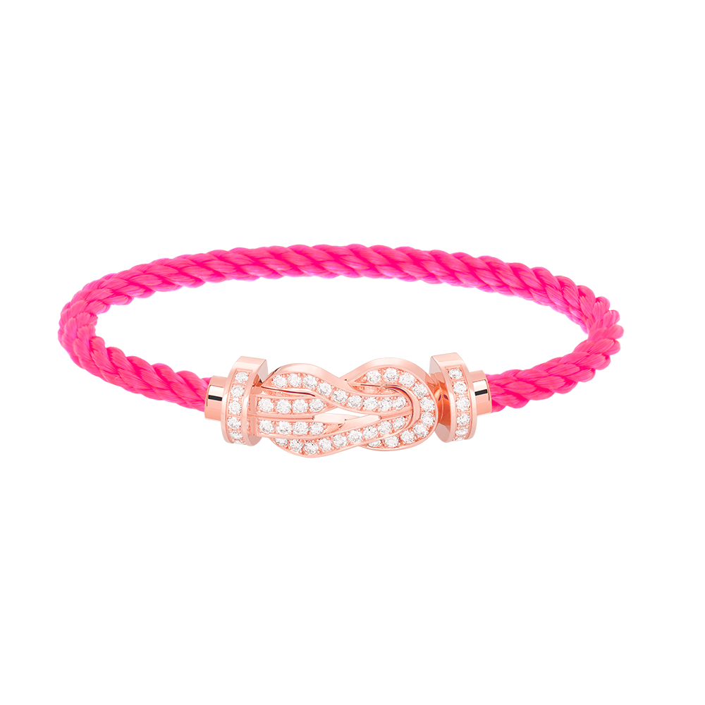 [Regal Jewels]CHANCE LARGE 8 FIGURE BUCKLE FULL DIAMOND BRACELET ROSE GOLD