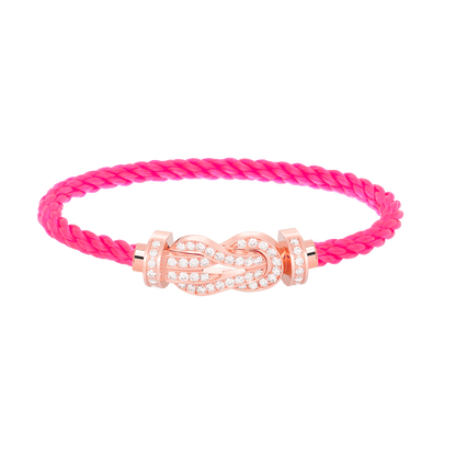 [Regal Jewels]CHANCE LARGE 8 FIGURE BUCKLE FULL DIAMOND BRACELET ROSE GOLD