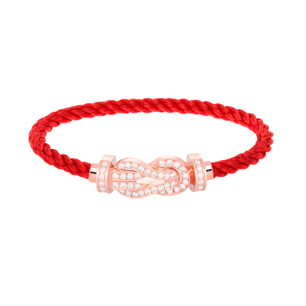 [Regal Jewels]CHANCE LARGE 8 FIGURE BUCKLE FULL DIAMOND BRACELET ROSE GOLD