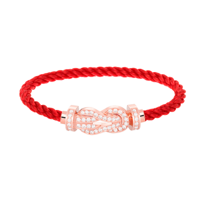 [Regal Jewels]CHANCE LARGE 8 FIGURE BUCKLE FULL DIAMOND BRACELET ROSE GOLD