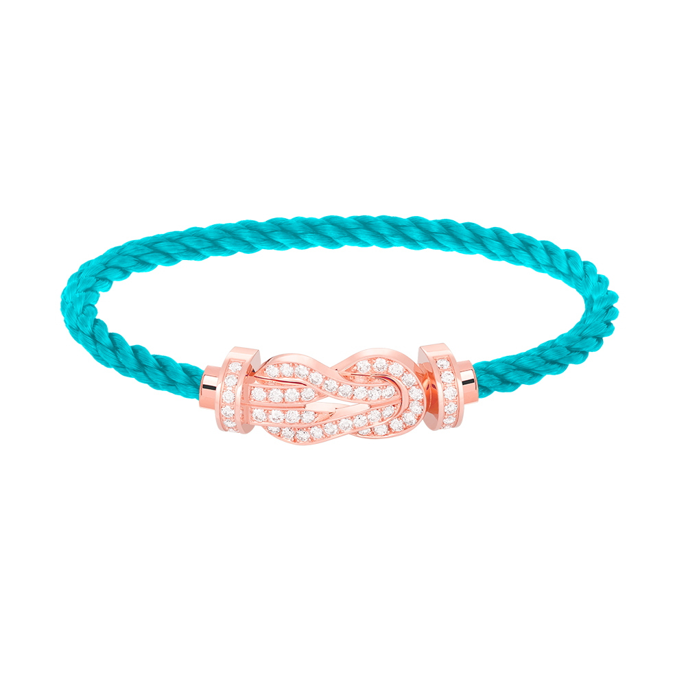 [Regal Jewels]CHANCE LARGE 8 FIGURE BUCKLE FULL DIAMOND BRACELET ROSE GOLD