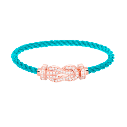 [Regal Jewels]CHANCE LARGE 8 FIGURE BUCKLE FULL DIAMOND BRACELET ROSE GOLD