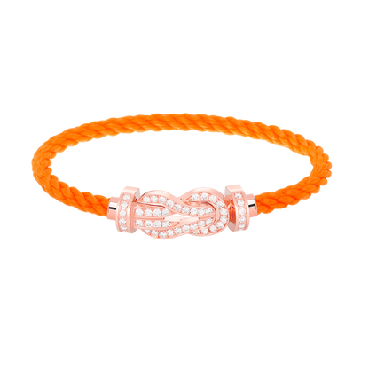 [Regal Jewels]CHANCE LARGE 8 FIGURE BUCKLE FULL DIAMOND BRACELET ROSE GOLD
