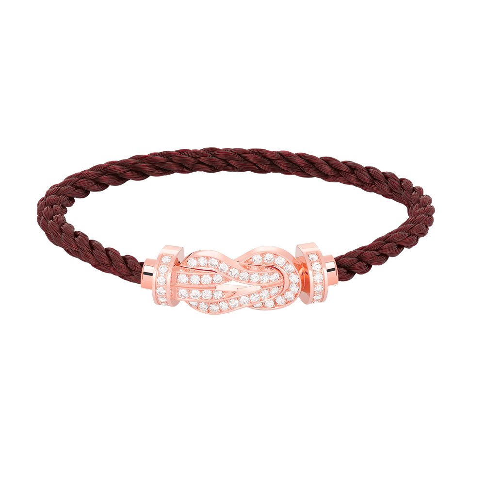 [Regal Jewels]CHANCE LARGE 8 FIGURE BUCKLE FULL DIAMOND BRACELET ROSE GOLD
