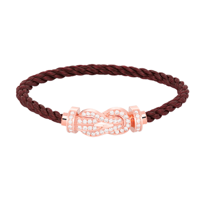 [Regal Jewels]CHANCE LARGE 8 FIGURE BUCKLE FULL DIAMOND BRACELET ROSE GOLD