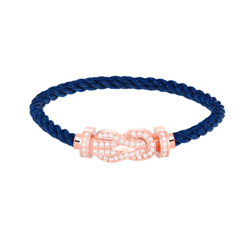 [Regal Jewels]CHANCE LARGE 8 FIGURE BUCKLE FULL DIAMOND BRACELET ROSE GOLD
