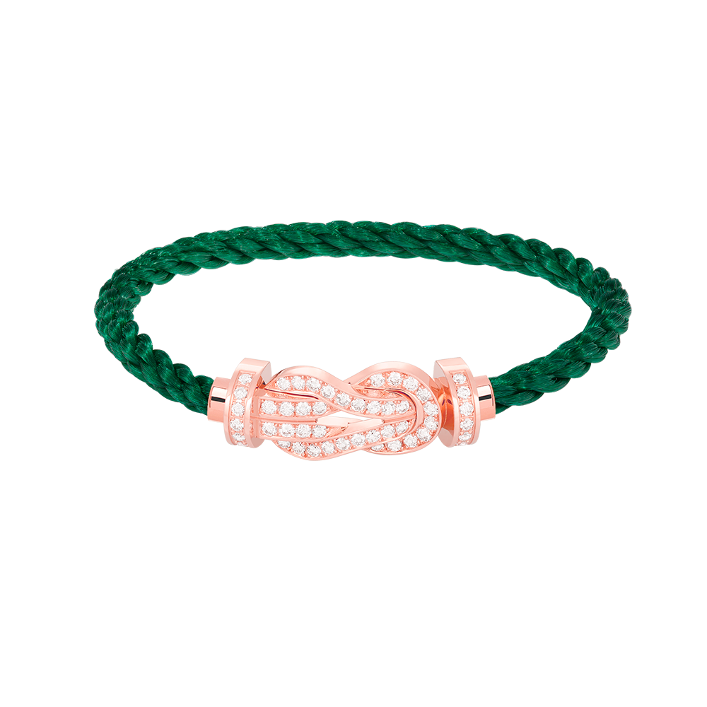 [Regal Jewels]CHANCE LARGE 8 FIGURE BUCKLE FULL DIAMOND BRACELET ROSE GOLD