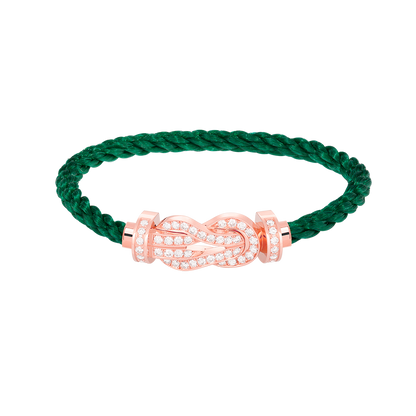 [Regal Jewels]CHANCE LARGE 8 FIGURE BUCKLE FULL DIAMOND BRACELET ROSE GOLD