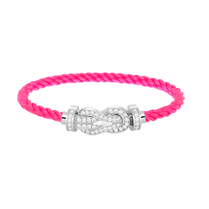 [Regal Jewels]CHANCE LARGE 8 FIGURE BUCKLE FULL DIAMOND BRACELET SILVER