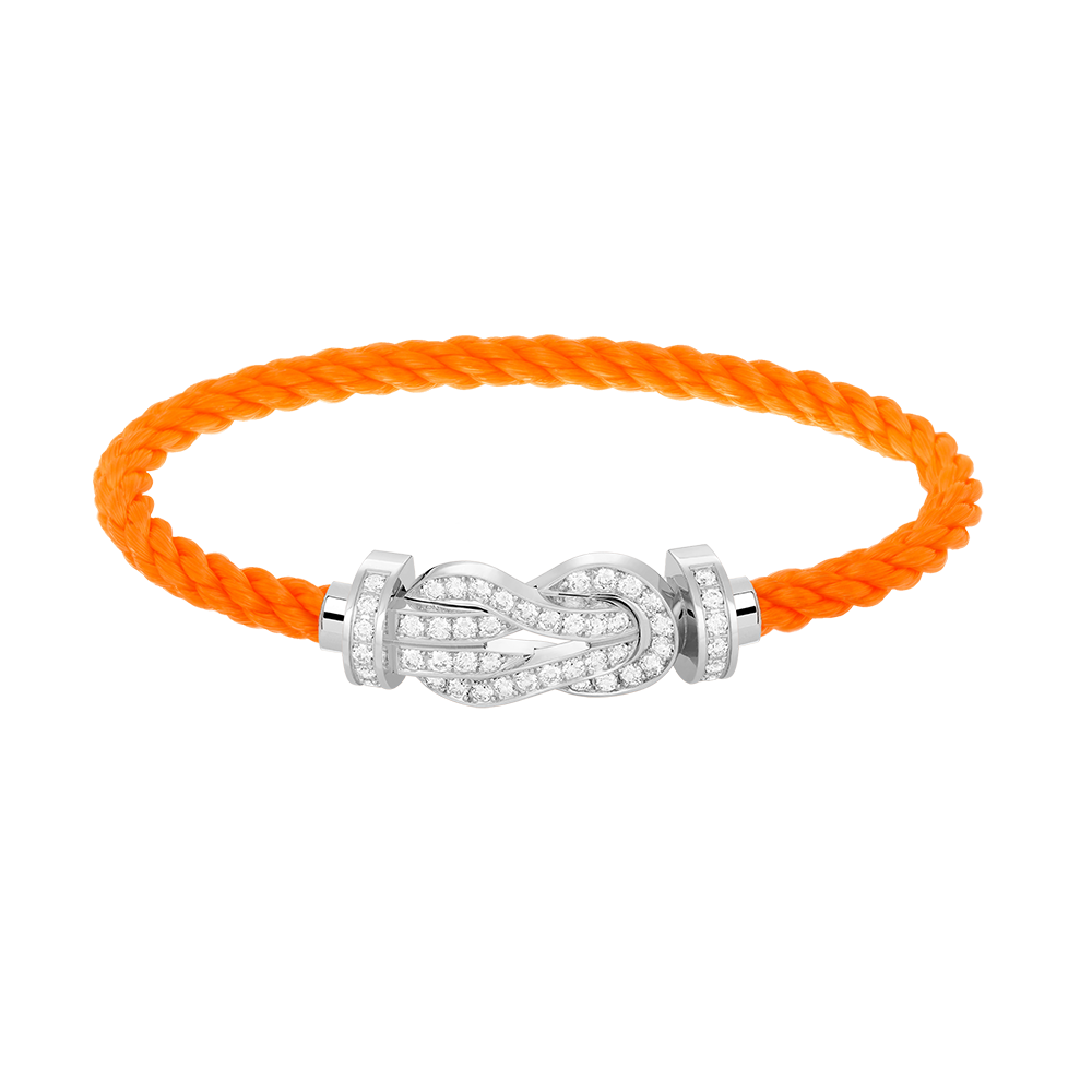 [Regal Jewels]CHANCE LARGE 8 FIGURE BUCKLE FULL DIAMOND BRACELET SILVER