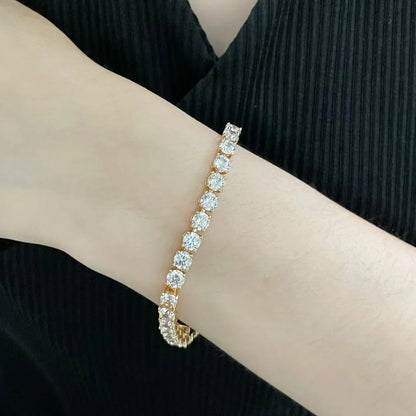 [Regal Jewels TENNIS BRACELET WITH FULL DIAMOND SETTING