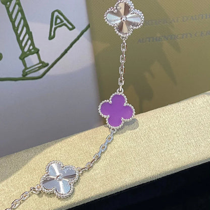 [Regal Jewels]CLOVER 5 MOTIF VIOLET BRACELET COLLECTION