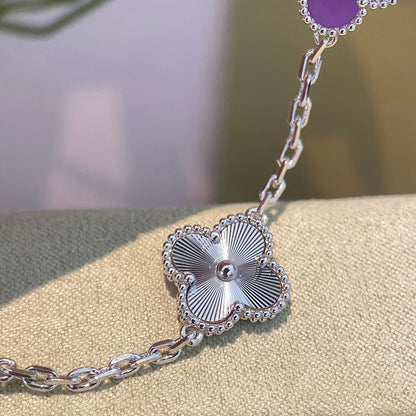 [Regal Jewels]CLOVER 5 MOTIF VIOLET BRACELET COLLECTION
