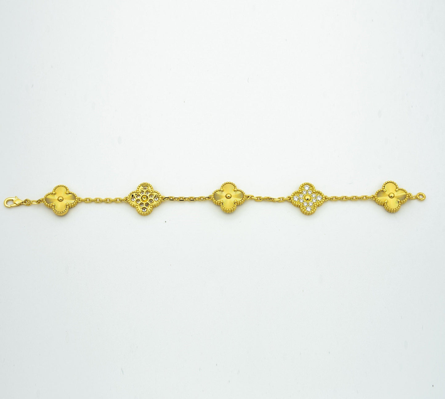 [Regal Jewels]CLOVER 5 MOTIF LASER BRACELET COLLECTION