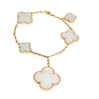 [Regal Jewels]MAGIC CLOVER MOP GOLD BRACELET 5 MOTIFS