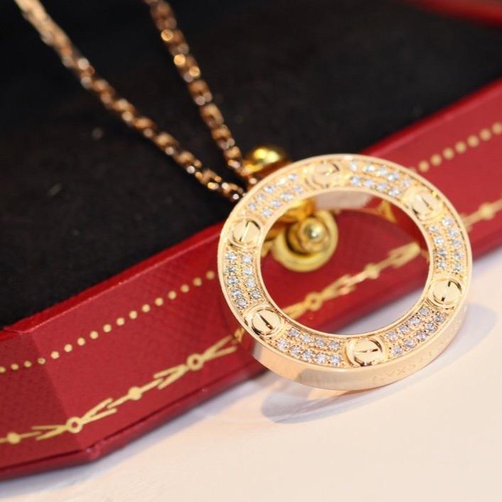 [Regal Jewels]LOVE NECKLACE ADJUSTABLE ROSE GOLD