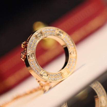 [Regal Jewels]LOVE NECKLACE ADJUSTABLE ROSE GOLD