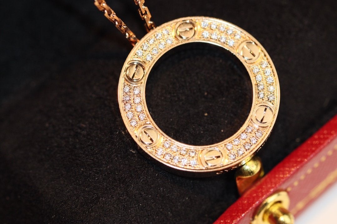 [Regal Jewels]LOVE NECKLACE ADJUSTABLE ROSE GOLD