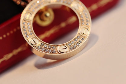 [Regal Jewels]LOVE NECKLACE ADJUSTABLE ROSE GOLD